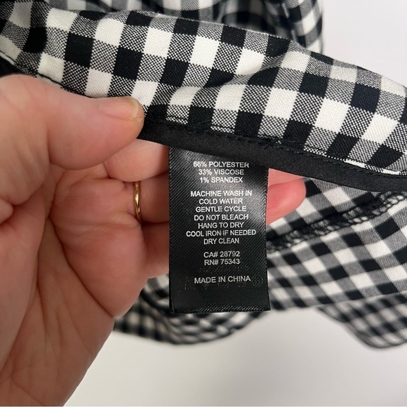 Rachel Zoe Black & White Plaid Open-Front Blazer – Size M - Picture 6 of 9